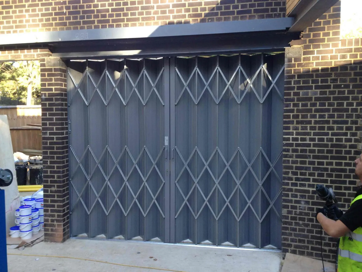 St Pancras Mortuary Industrial High Security Folding Shutter Door St Pancras Mortuary Industrial High Security Folding Shutter Door