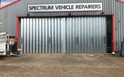 Ram-Fold Sliding Folding Shutters for Industrial Properties