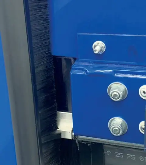 Durable acrylic end cassettes for rapid roll door protection