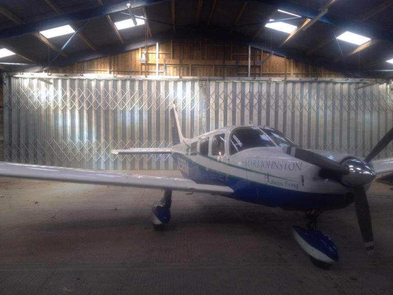 Aircraft Hangar Door Mark Johnson Racing