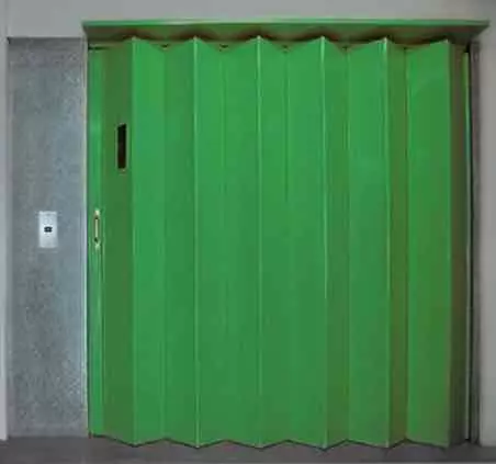 Industrial Folding Shutters for a Lift